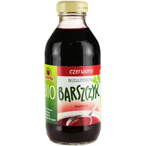 KOWALEWSKI Barszczyk czerwony koncentrat bezglutenowy BIO 320 ml KOWALEWSKI Barszczyk czerwony koncentrat bezglutenowy BIO 320 ml