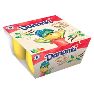 DANONE DANONKI Serek o smaku waniliowym (4x50 g) 200 g DANONE DANONKI Serek o smaku waniliowym (4x50 g) 200 g