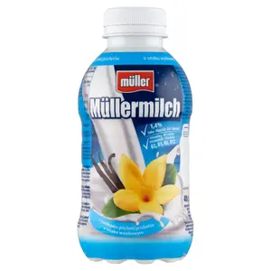 MÜLLER MÜLLERMILCH Napój mleczny o smaku waniliowym 400 g MÜLLER MÜLLERMILCH Napój mleczny o smaku waniliowym 400 g