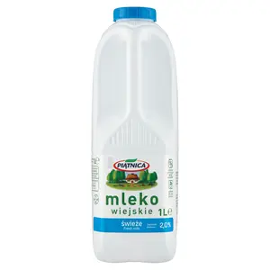 PIĄTNICA Mleko Wiejskie Świeże 2% 1000 ml PIĄTNICA Mleko Wiejskie Świeże 2% 1000 ml