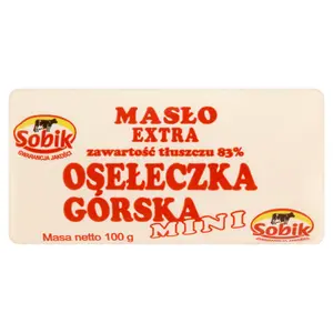 SOBIK Masło ekstra Osełeczka Górska mini 100 g SOBIK Masło ekstra Osełeczka Górska mini 100 g