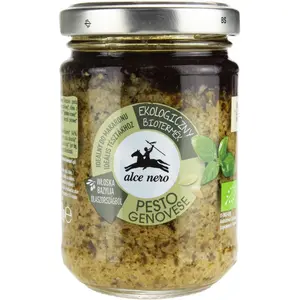 ALCE NERO Pesto Genovese - sos bazyliowy BIO 130 g ALCE NERO Pesto Genovese - sos bazyliowy BIO 130 g