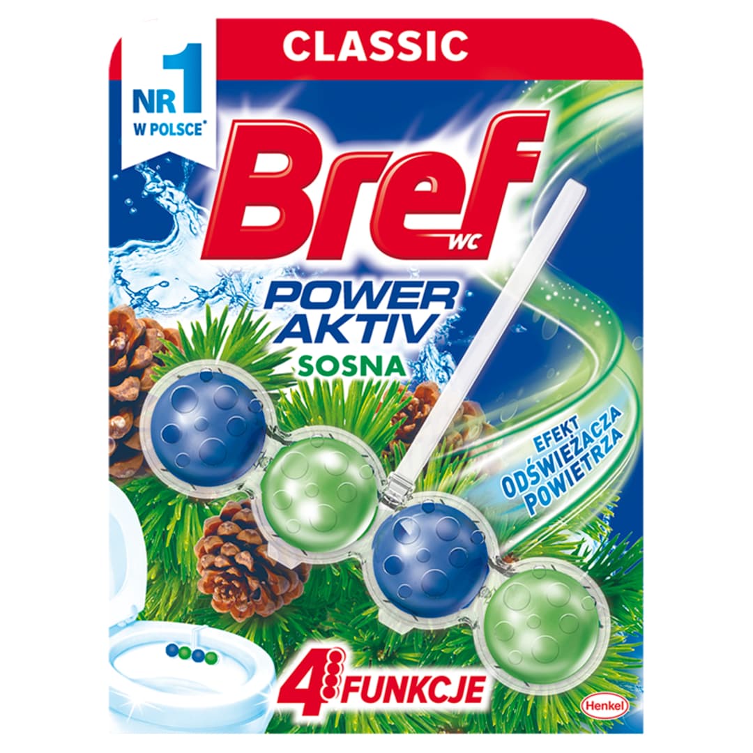 BREF POWER AKTIV Kostka do WC Leśna 50 g