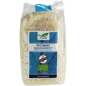 BIO PLANET Ryż biały długoziarnisty bezglutenowy BIO 500 g BIO PLANET Ryż biały długoziarnisty bezglutenowy BIO 500 g