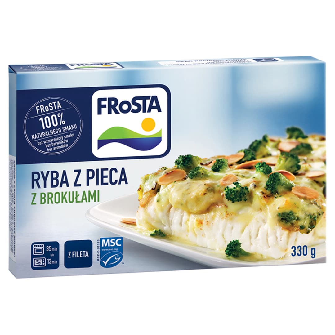 FROSTA Ryba z pieca z brokułami mrożona 330 g
