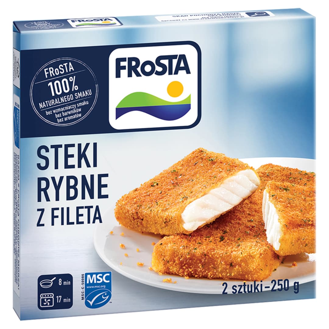 FROSTA Steki rybne mrożone 2 szt. 250 g