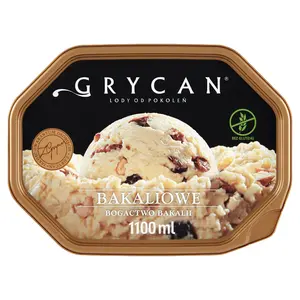 GRYCAN Lody bakaliowe bezglutenowe 1100 ml GRYCAN Lody bakaliowe bezglutenowe 1100 ml