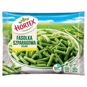 HORTEX Fasolka szparagowa zielona mrożona 450 g HORTEX Fasolka szparagowa zielona mrożona 450 g