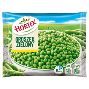 HORTEX Groszek zielony mrożony 450 g HORTEX Groszek zielony mrożony 450 g