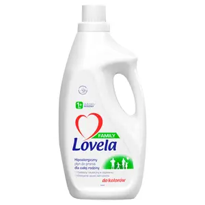 LOVELA FAMILY Płyn do prania kolorów dla całej rodziny hipoalergiczny 1850 ml LOVELA FAMILY Płyn do prania kolorów dla całej rodziny hipoalergiczny 1850 ml