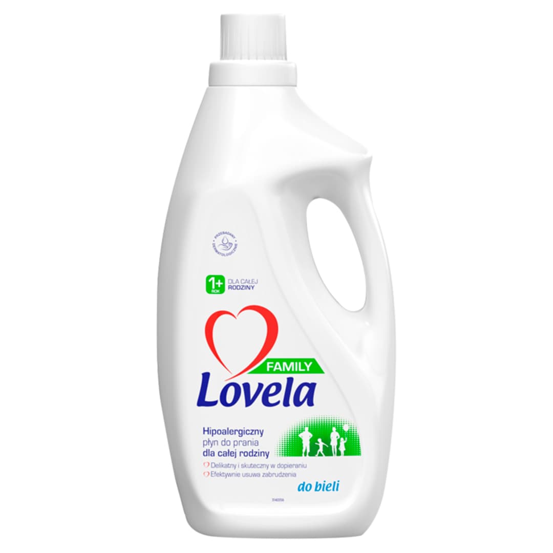 LOVELA FAMILY Płyn do prania bieli dla całej rodziny hipoalergiczny 1850 ml
