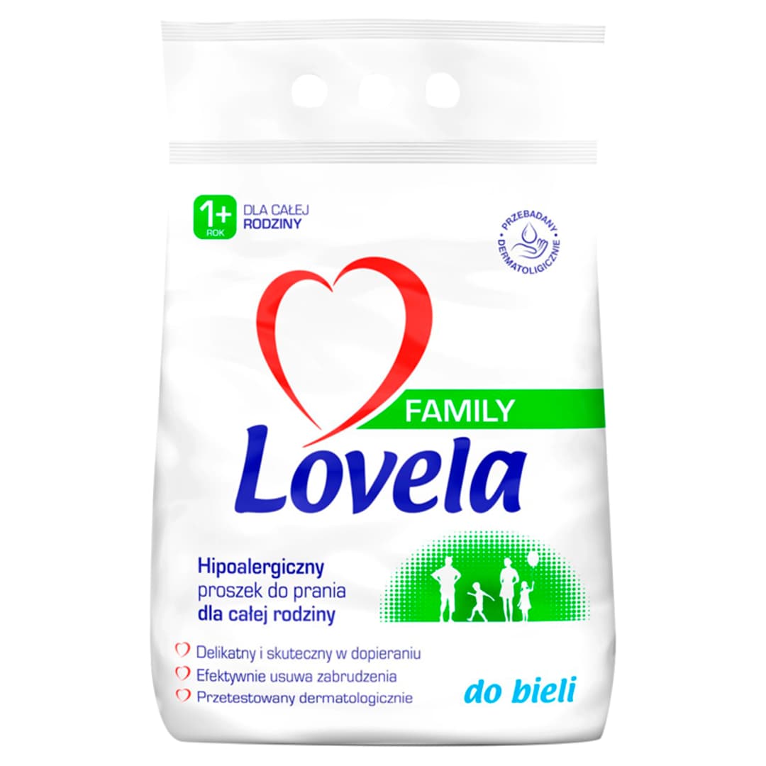 LOVELA FAMILY Proszek do prania bieli hipoalergiczny 2100 g