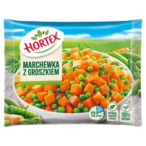 HORTEX Marchewka z groszkiem mrożona 450 g HORTEX Marchewka z groszkiem mrożona 450 g