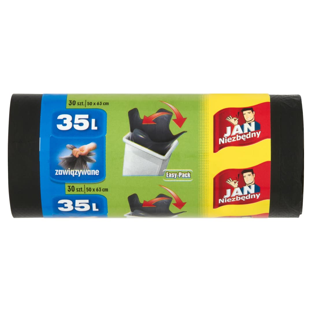 JAN NIEZBĘDNY Worki Easy Pack 35 l czarne 30 szt.