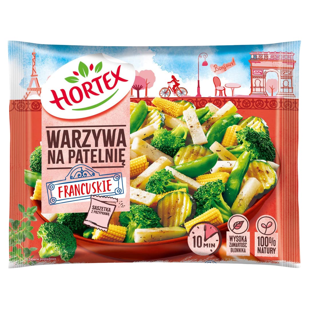 HORTEX Warzywa na patelnię francuskie mrożone 400 g