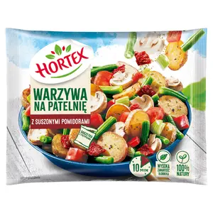HORTEX Warzywa na patelnię z suszonymi pomidorami mrożone 400 g HORTEX Warzywa na patelnię z suszonymi pomidorami mrożone 400 g