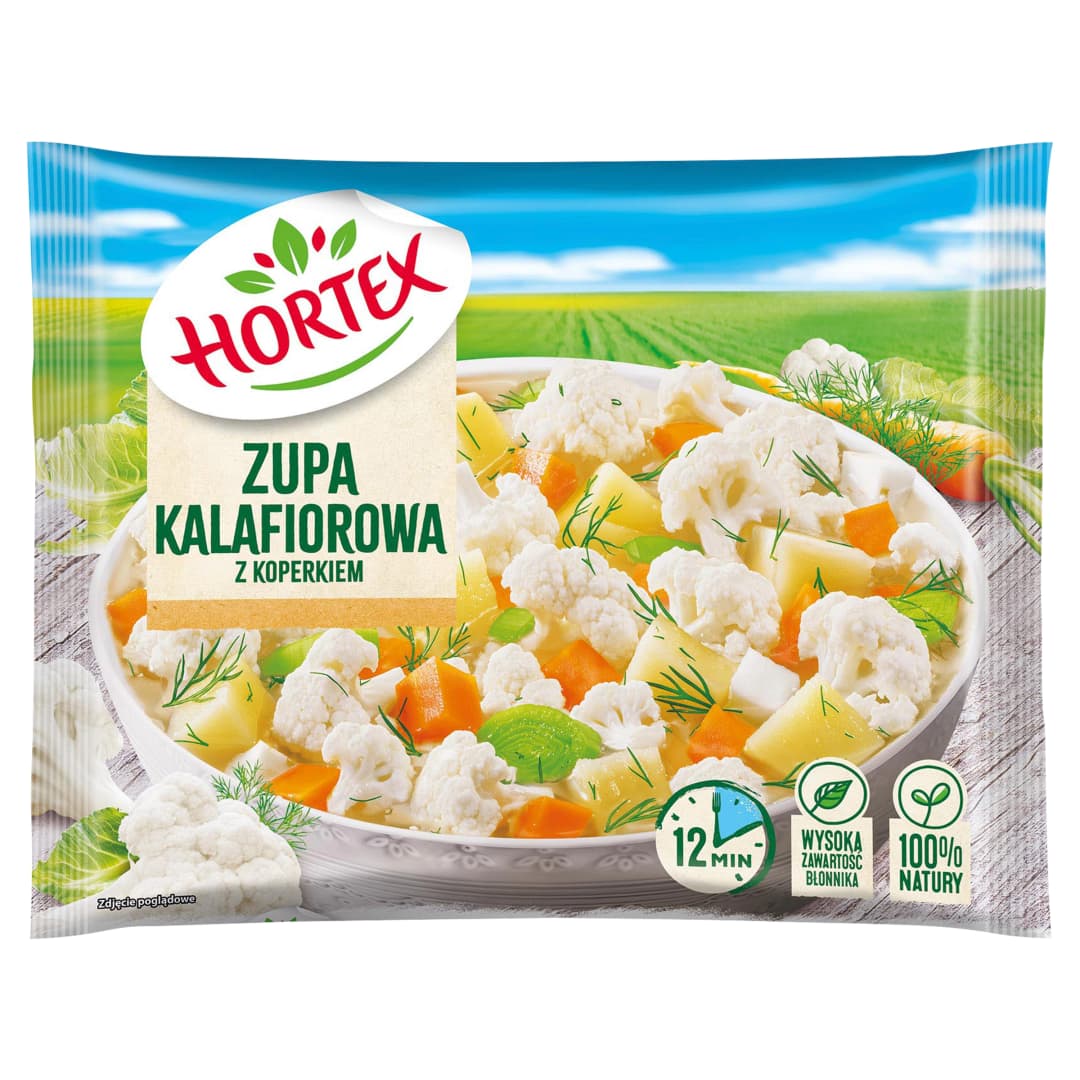 HORTEX Zupa kalafiorowa z koperkiem mrożona 450 g
