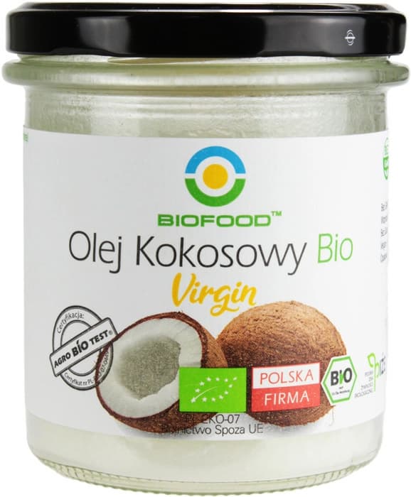 BIO FOOD Olej kokosowy nierafinowany Virgin BIO 260 ml