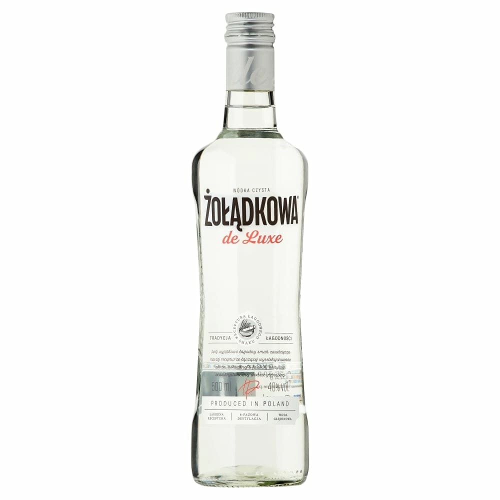 ŻOŁĄDKOWA GORZKA Wódka czysta De Luxe 40% 500 ml