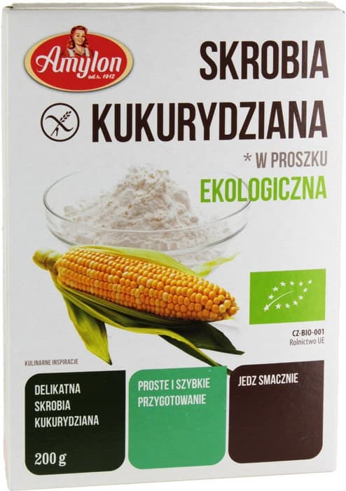 AMYLON Skrobia kukurydziana w proszku BIO 200 g