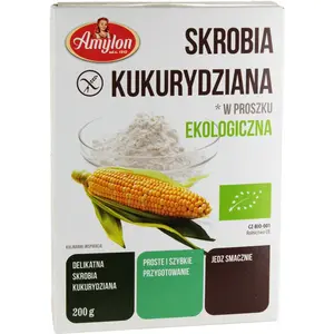 AMYLON Skrobia kukurydziana w proszku BIO 200 g AMYLON Skrobia kukurydziana w proszku BIO 200 g