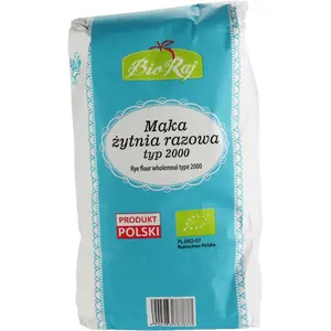BIO RAJ Mąka żytnia razowa typ 2000 BIO 1000 g BIO RAJ Mąka żytnia razowa typ 2000 BIO 1000 g