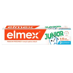 ELMEX JUNIOR Pasta do zębów dla dzieci 6-12 lat 75 ml ELMEX JUNIOR Pasta do zębów dla dzieci 6-12 lat 75 ml