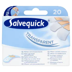 SALVEQUICK Plastry opatrunkowe transparentne 20 szt. SALVEQUICK Plastry opatrunkowe transparentne 20 szt.