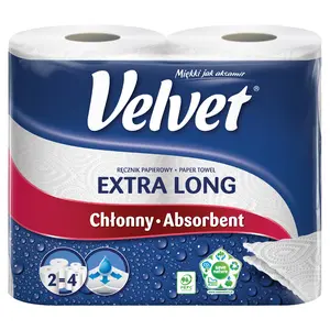 VELVET Ręcznik papierowy Extra Long 2 szt. VELVET Ręcznik papierowy Extra Long 2 szt.