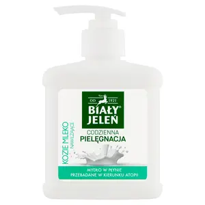 BIAŁY JELEŃ Mydło w płynie z ekstraktem z koziego mleka hipoalergiczne 500 ml BIAŁY JELEŃ Mydło w płynie z ekstraktem z koziego mleka hipoalergiczne 500 ml