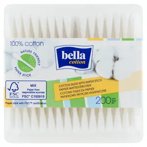 BELLA COTTON Patyczki higieniczne 200 szt. BELLA COTTON Patyczki higieniczne 200 szt.