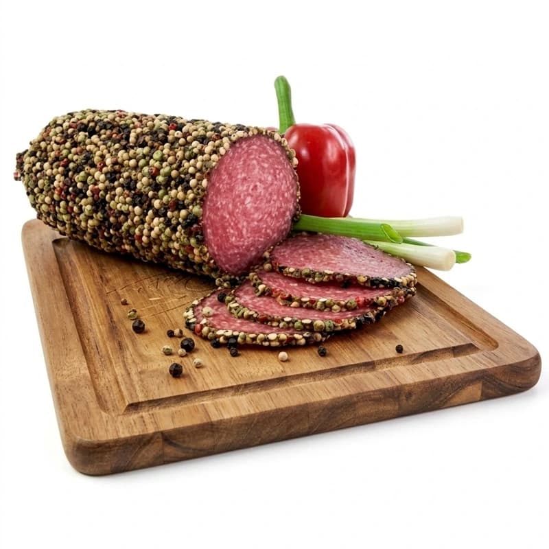 WIERZEJKI Salami z pieprzem kolorowym w plastrach 170 g