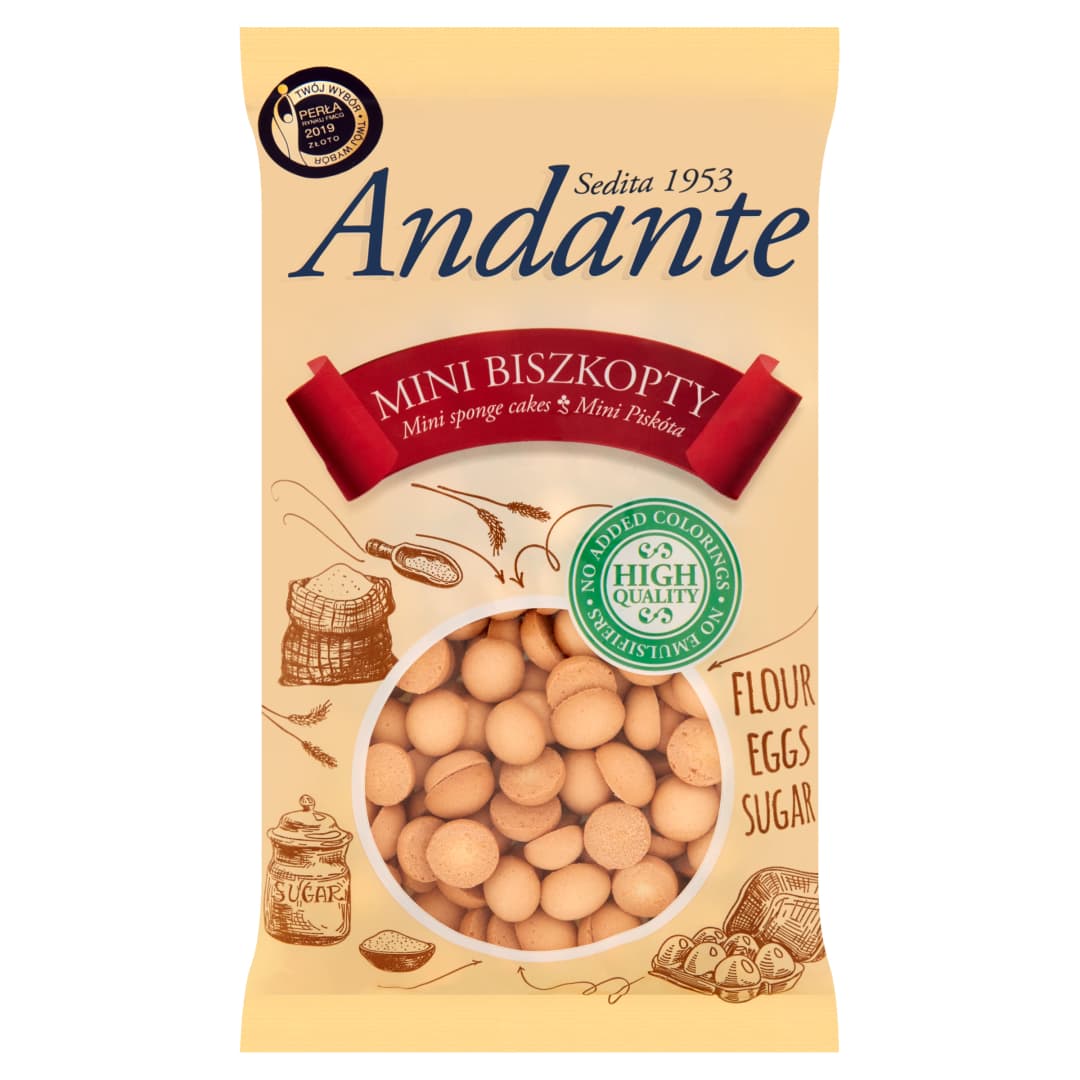 ANDANTE Mini biszkopty 120 g
