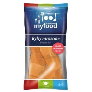MYFOOD Łosoś norweski kawałki mrożone MYFOOD Łosoś norweski kawałki mrożone