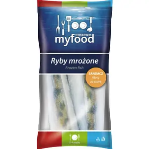 MYFOOD Sandacz filety ze skórą mrożone MYFOOD Sandacz filety ze skórą mrożone