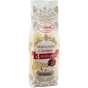 POLMAK Makaron tradycyjny krajanka 4-jajeczny 250 g POLMAK Makaron tradycyjny krajanka 4-jajeczny 250 g