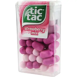 TIC TAC Drażetki o smaku truskawki 18 g TIC TAC Drażetki o smaku truskawki 18 g