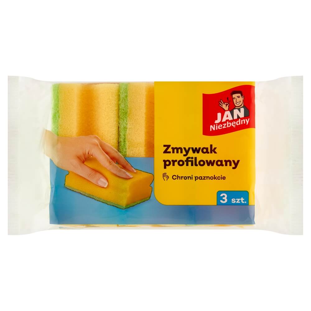 JAN NIEZBĘDNY Zmywak profilowany 3 szt.