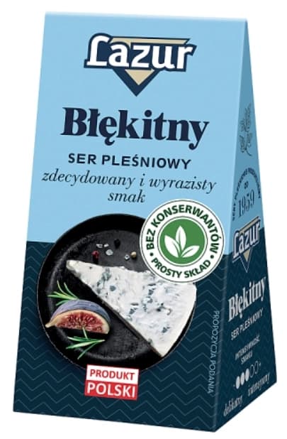 LAZUR BŁĘKITNY Ser pleśniowy 100 g