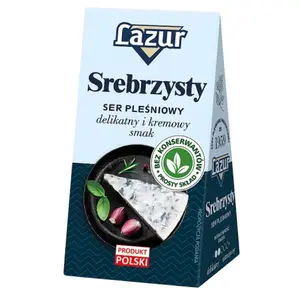 LAZUR Ser pleśniowy Srebrzysty 100 g LAZUR Ser pleśniowy Srebrzysty 100 g