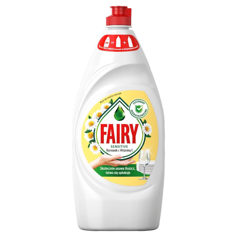 FAIRY SENSITIVE Płyn do mycia naczyń Rumiankowy z Witaminą E 900 ml