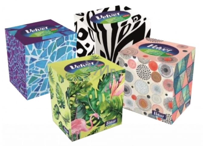 VELVET Chusteczki uniwersalne 3 warstwy 60 szt.