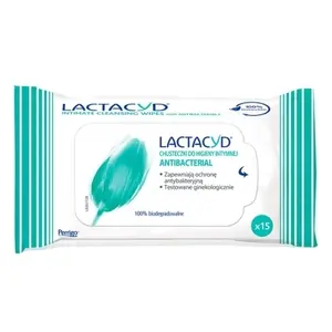 LACTACYD Husteczki do higieny intymnej Antibacterial 15 szt. LACTACYD Husteczki do higieny intymnej Antibacterial 15 szt.