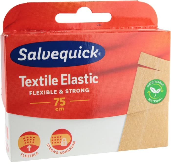 SALVEQUICK Plaster elastyczny do cięcia Textille elastic 75 cm 20 g