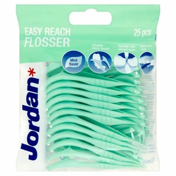 JORDAN Nić wykałaczka i czyścik do języka Easy Reach Flosser 25 szt.