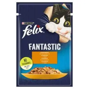 FELIX FANTASTIC Karma mokra dla kotów kurczak w galarecie 85 g FELIX FANTASTIC Karma mokra dla kotów kurczak w galarecie 85 g