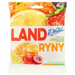 E. WEDEL Landryny cukierki o smakach owocowych 90 g E. WEDEL Landryny cukierki o smakach owocowych 90 g