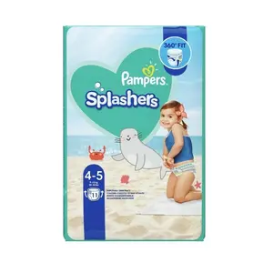 PAMPERS SPLASHERS Pieluchomajtki jednorazowe do pływania rozmiar 4-5, 9-15 kg 11 szt. PAMPERS SPLASHERS Pieluchomajtki jednorazowe do pływania rozmiar 4-5, 9-15 kg 11 szt.