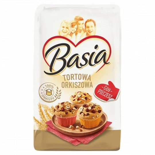 BASIA Mąka tortowa orkiszowa Typ 450 900 g