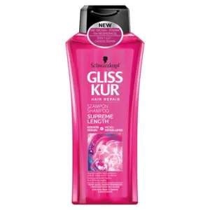 SCHWARZKOPF GLISS HAIR REPAIR Szampon do włosów długich Supreme Length 400 ml SCHWARZKOPF GLISS HAIR REPAIR Szampon do włosów długich Supreme Length 400 ml